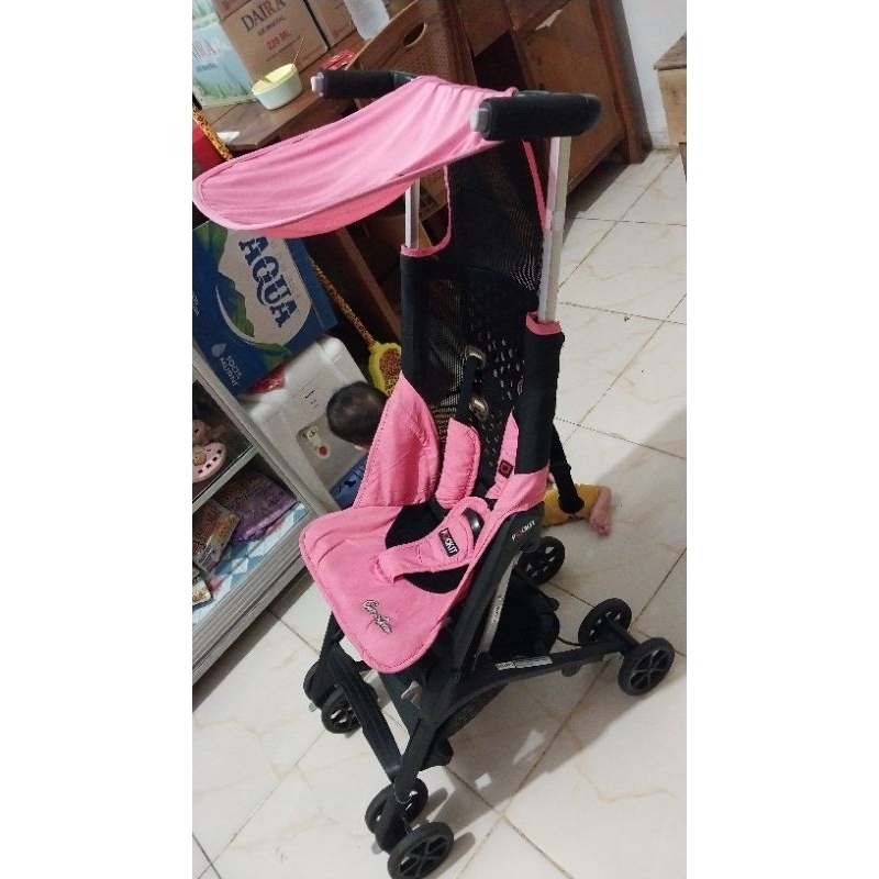 stroller pockit gen 2 warna pink ( prelove )