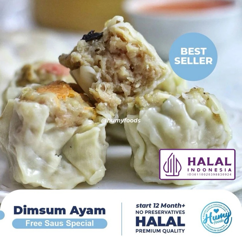 

DIMSUM AYAM PREMIUM FREE SAUS (ISI 10) Halal Tanpa Pengawet