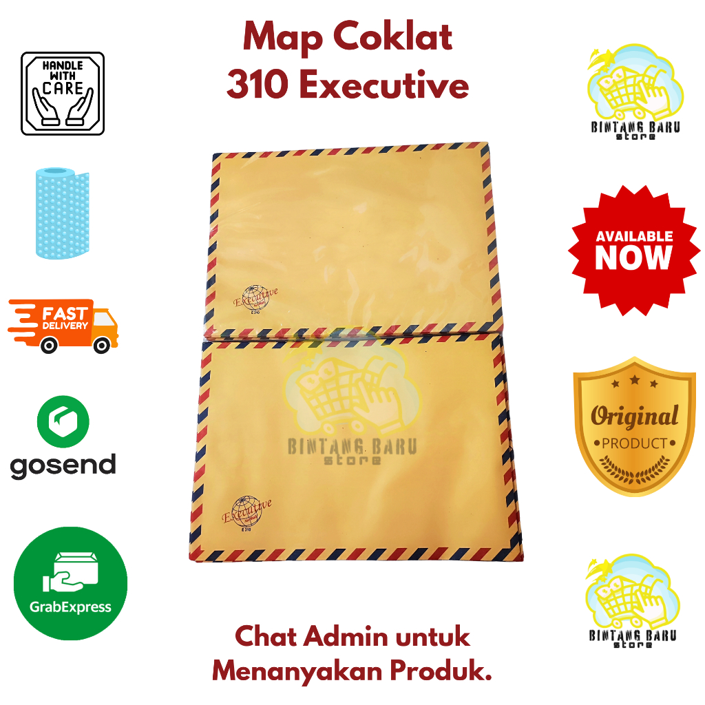 

[HARGA 10PCS] AMPLOP COKLAT TALI AIR MAIL 310 EXECUTIVE - 100% ORIGINAL