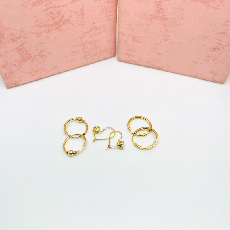 Anting Emas Asli Kadar 300/6k muda 0,5 gram