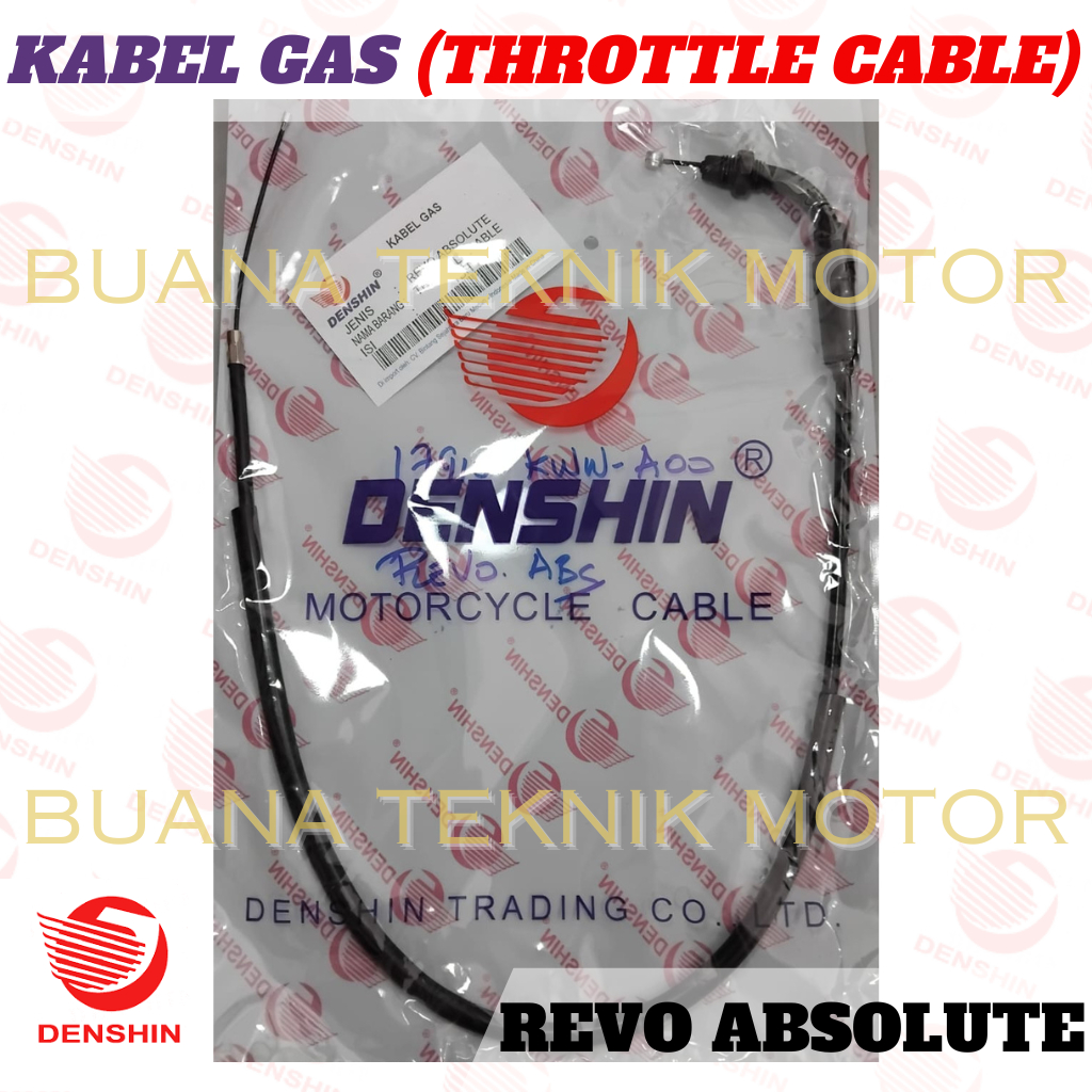 Kabel gas (Throttle Cable) untuk motor Revo Absolute (KWW) [17910-KWW-A00]