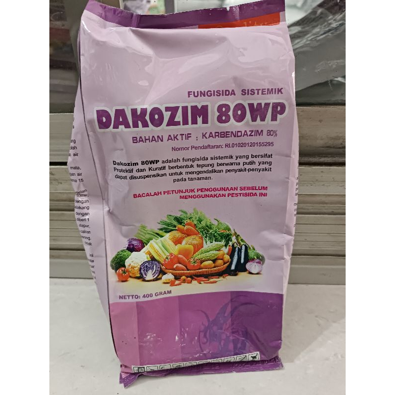 Fungisida Dakozim 80 WP (400g) Bahan Aktif Karbendazim 80%