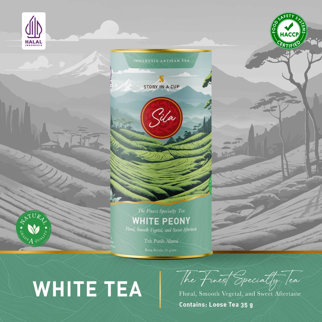 

Sila Specialty Tea | White Peony | Canister | Teh Premium | White Tea