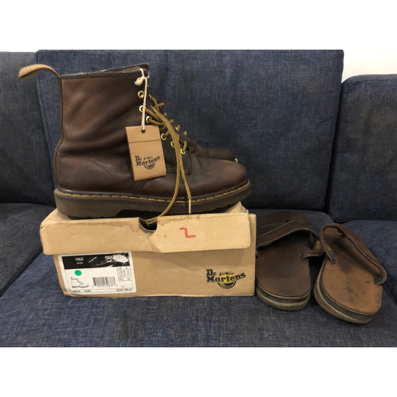 Dr Martens 8 hole aztec crazy horse size 9uk 43 MIT