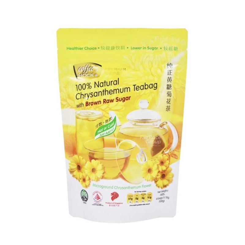 

Coffe Hock 100% Natural Crysanthemum Teabag With Brown Raw Sugar HALAL (BELI 1 GRATIS 1)