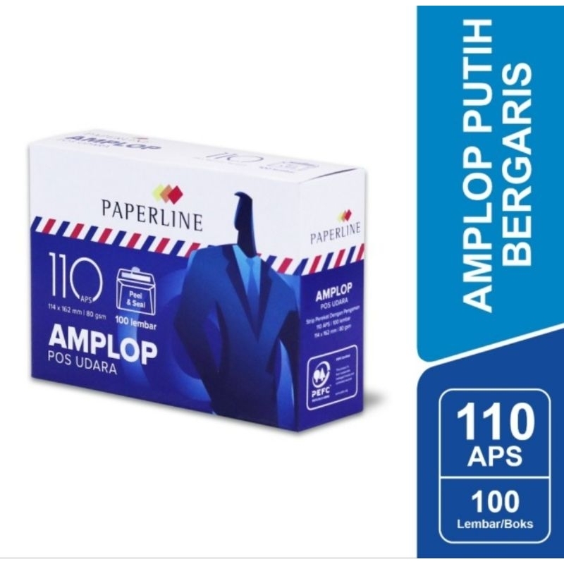 

(5 Pak) Amplop Paperline 110 Airmail