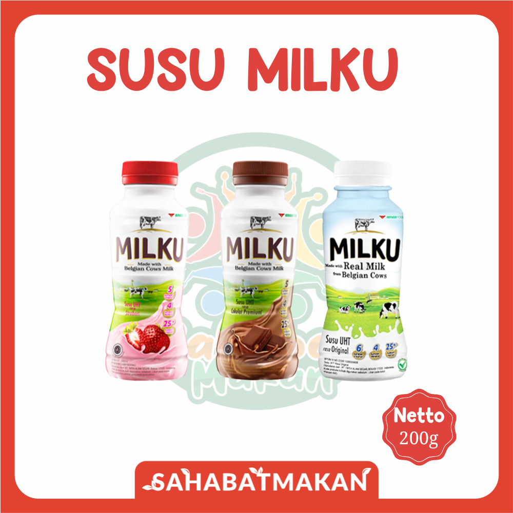 

Susu Milku - Original, Strwberry, Coklat — Sahabat Makan Sayur Jogja
