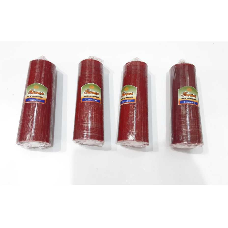 Lilin 4,5x13cm/Lilin TG Merah /Lilin jumbo/Lilin sembahyang/Lilin Merah