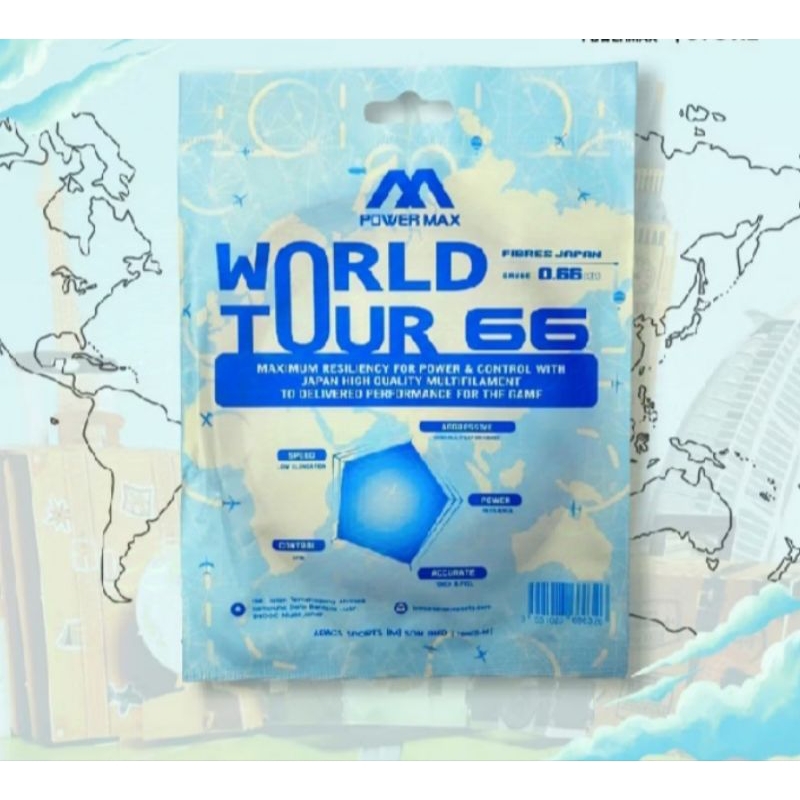 senar raket badminton  powermax world tour original