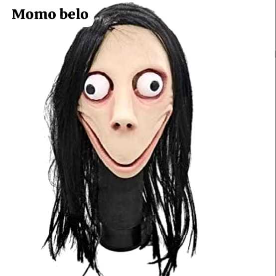 topeng seram topeng hantu topeng cosplay Topeng hallowen Topeng Hantu Momo Halloween Seram Rumah Han
