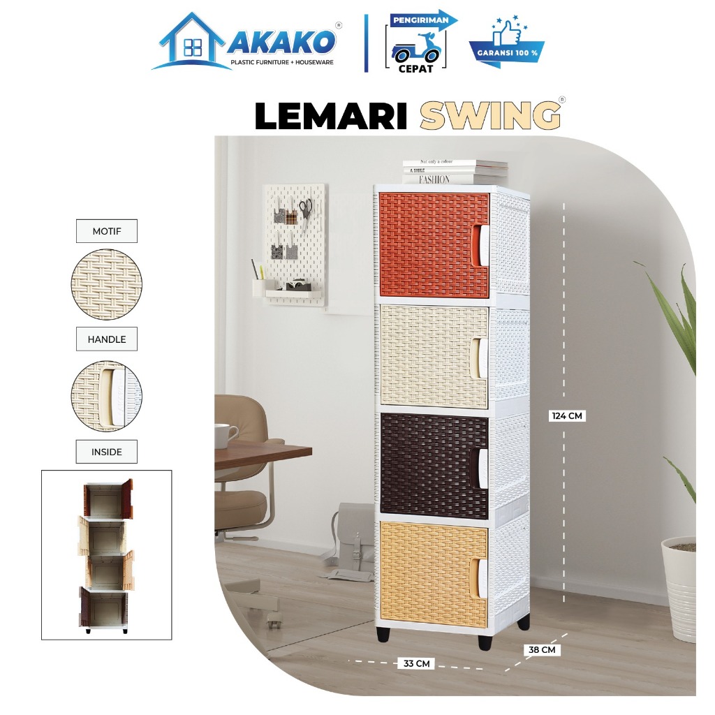 AKAKO - SWING 1 Pintu susun 2, 3, 4, 5