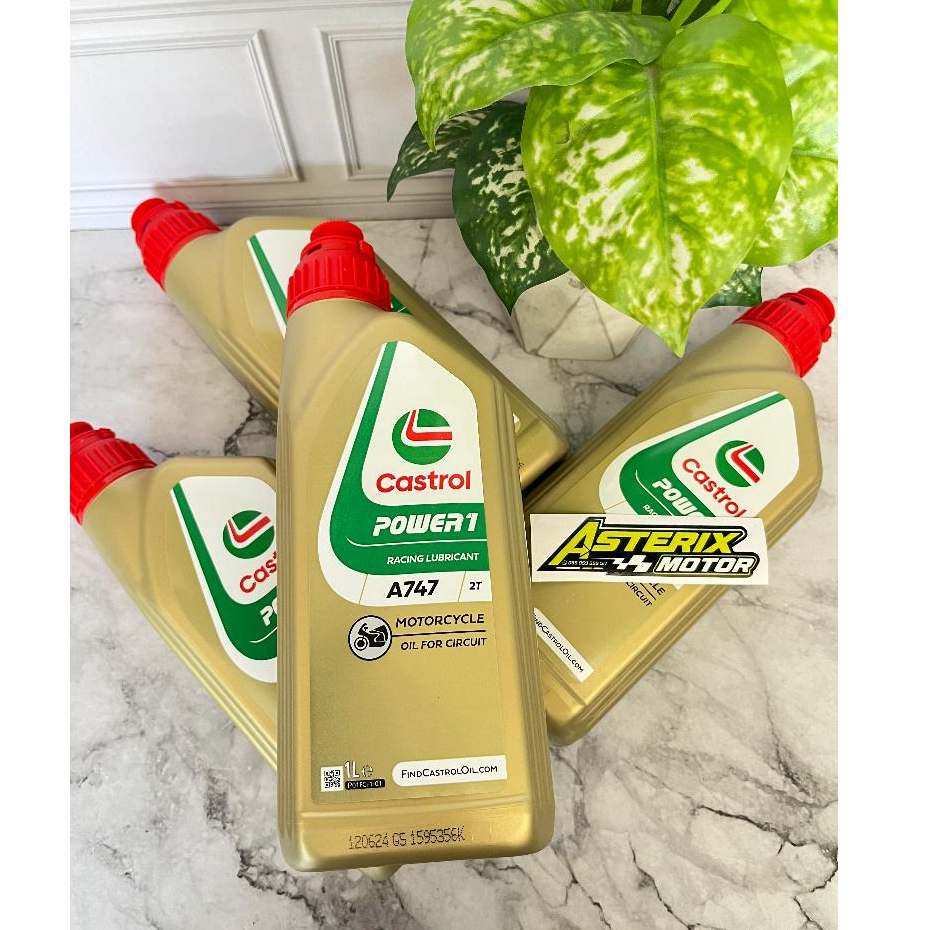 Oil.OLi Samping Racing CASTROL POWER 1 A747 2tak 1 Liter Original CASTROL