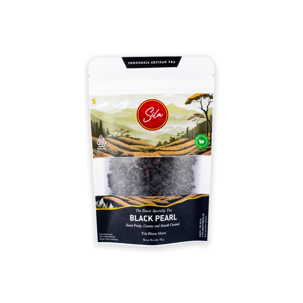 

Sila Specialty Tea - Black Pearl - White Kraft- Teh Premium - Black Tea