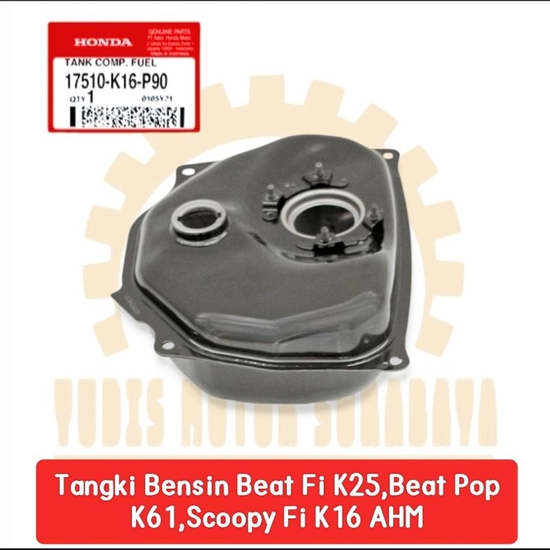 AHM 17510-K16-P90 Tank Comp Fuel Tangki Bensin Beat Fi K25,Beat Pop K61,Scoopy Fi K16