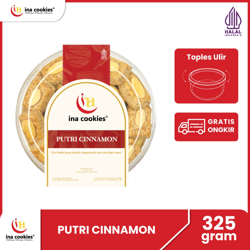 

Ina Cookies Kue Kering Premium Putri Cinnamon