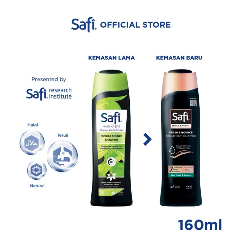 Safi Hijab Expert Treatment Shampoo 160ml Fresh and Bounce
