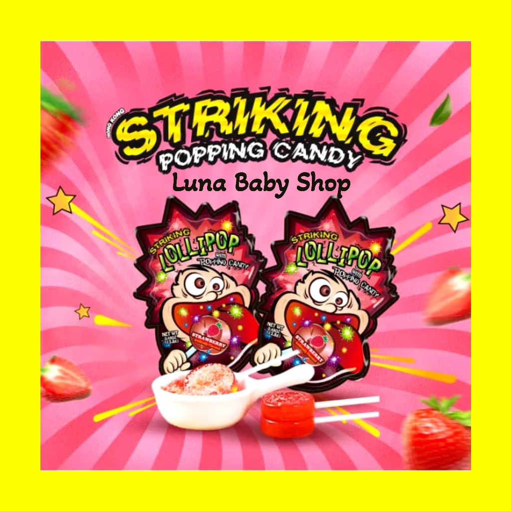 

Striking Lollipop With Popping Candy/Permen Anak 13.8gr