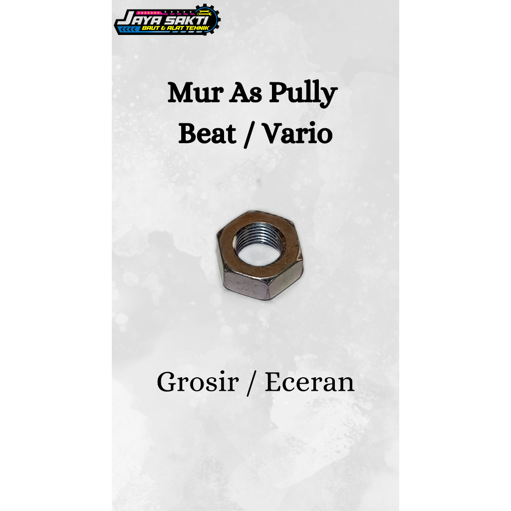 Mur As Pully Beat / Vario I Mur Pully CVT Belakang Beat / Vario M12 Kunci 19