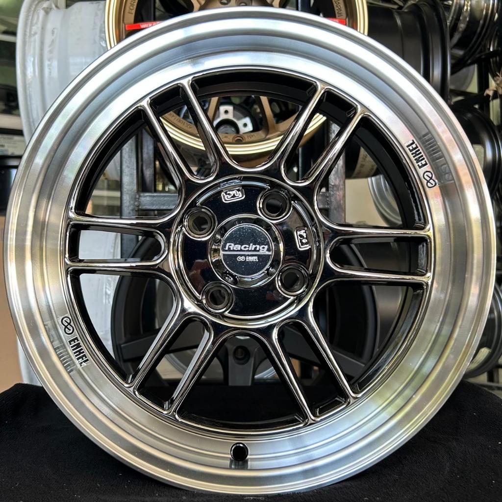 VELG MOBIL RING 15 - VELG ENKEI RPF R15X7 HOLE 4X100 ET 41 BLACK CHROME