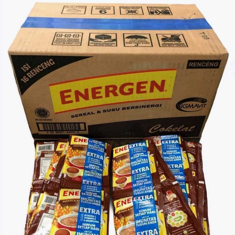 

energen sereal & susu 1 dus isi 16x10x29 gr