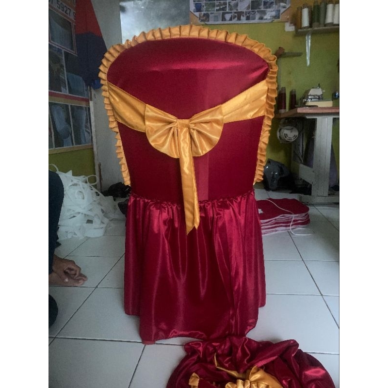 sarung Kursi NAPOLY Bulat 101/102 pita dan rempel