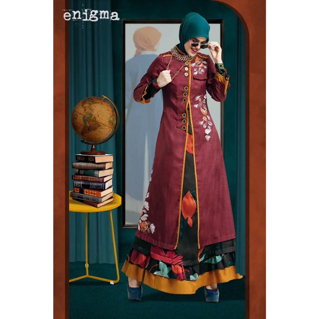 [UFA fashion] TUNEECA Gamis Lilith Dorsett, TUNEECA T-1124001, Gamis elegan gaya modern