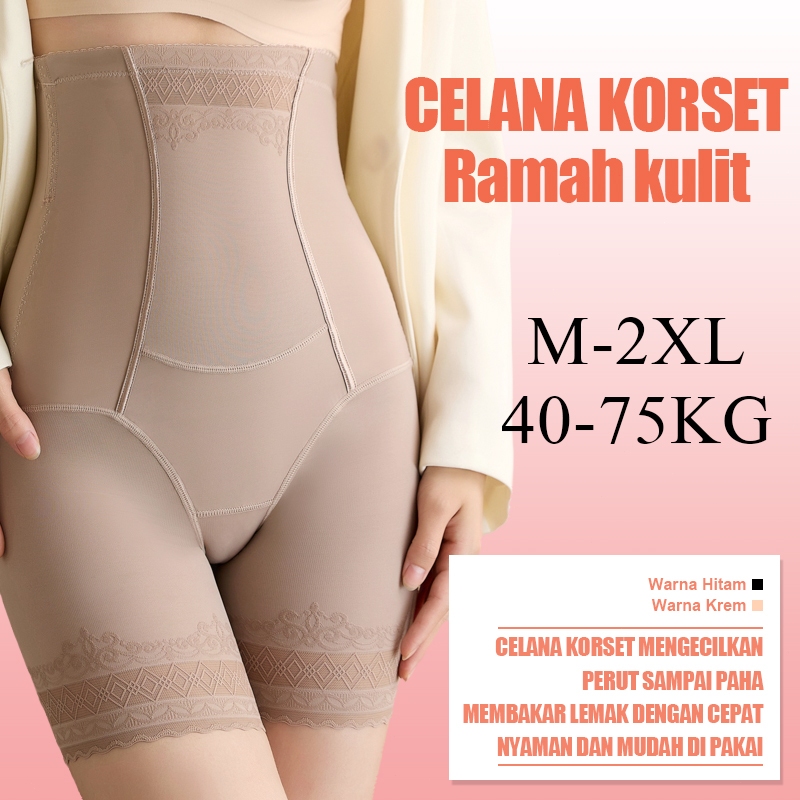 QH Korset Celana Pelangsing Perut Wanita / Korset Pelangsing Paha / Celana Korset Hot Stone