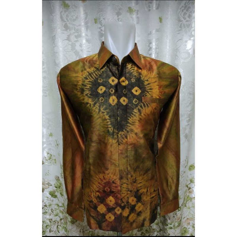 kemeja asli jumputan PALEMBANG