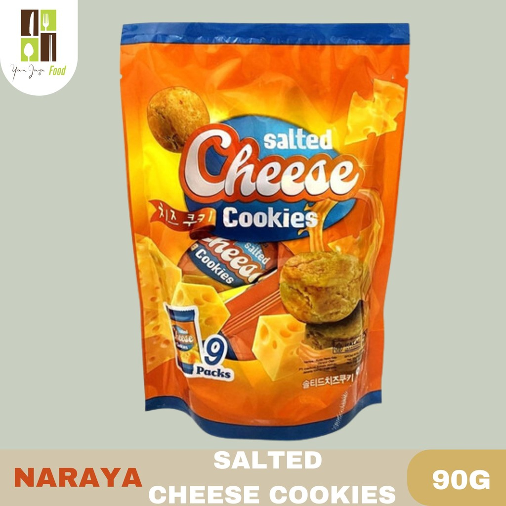 

Naraya Salted Cheese Cookies / Kue Keju / Biskuit / Kukis Keju Asin Kemasan 90g isi 9 PCS