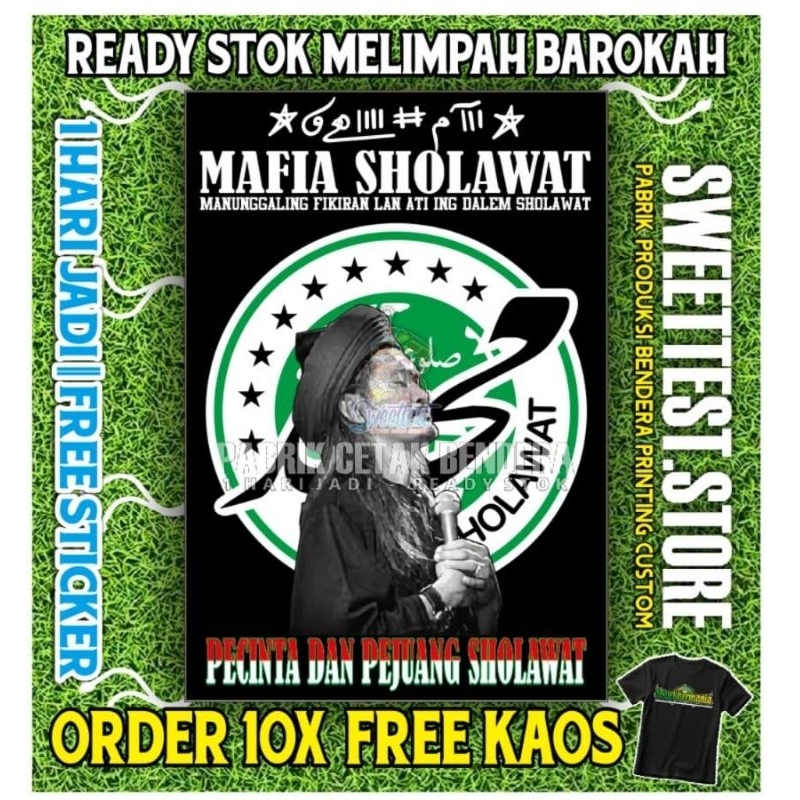 PABRIK BENDERA + 1 HARI JADI, FREE STICKER, CETAK BENDERA CUSTOM PRINTING, GIANTFLAG PRINTING CUSTOM