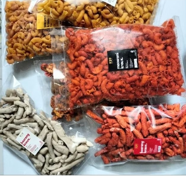 

Kraux Hemat 200-250g makronimurah moring seblak kacang makaroni basreng