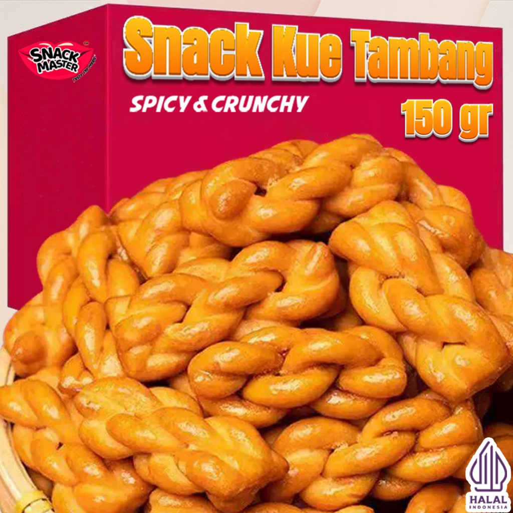 

Kue Tambang Untir-Untir 150gr | Snack Cemilan Kue Tambang Jadul Renyah Gurih Spicy Halal - Snack Master