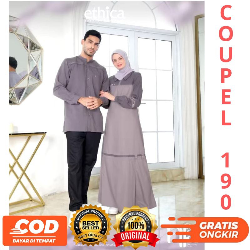 ~NEW~ COUPLE 190 SHEER LILAC BUSANA MUSLIM COUPLE PASANGAN 2025 BY ETHICA ORIGlNAL