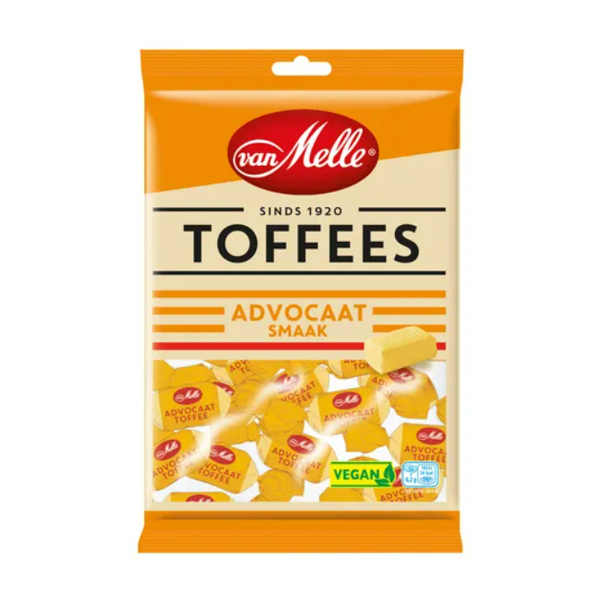 

Perfetti Van Melle Toffees Advocaat Smaak 225g