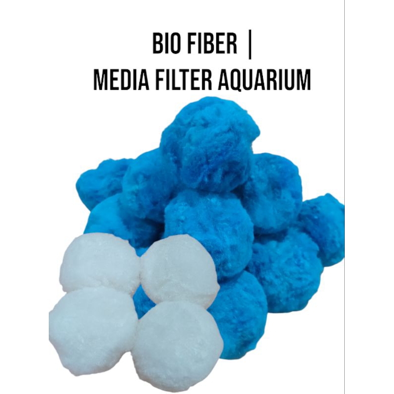 BIO FIBER COTTON CRYSTALL BALL MEDIA FILTER AQUARIUM & KOLAM RENANG