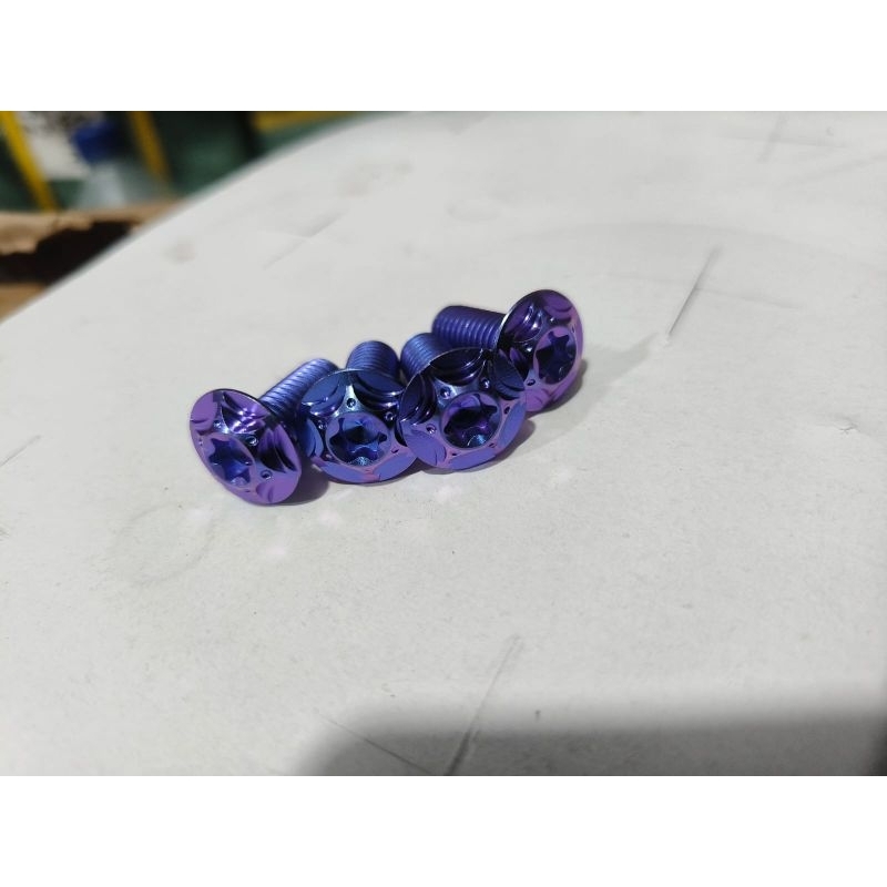 Baut disc titanium drat 12 universal baut piringan cakram motor NMAX beat Vario aerox Mio dll harga 