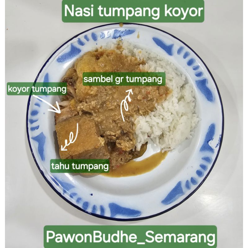 

Nasi tumpang koyor