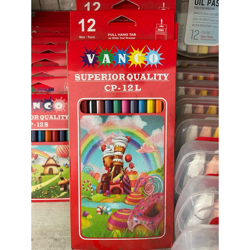 

Pensil Warna Panjang (CP-12L) VANCO 12 WARNA
