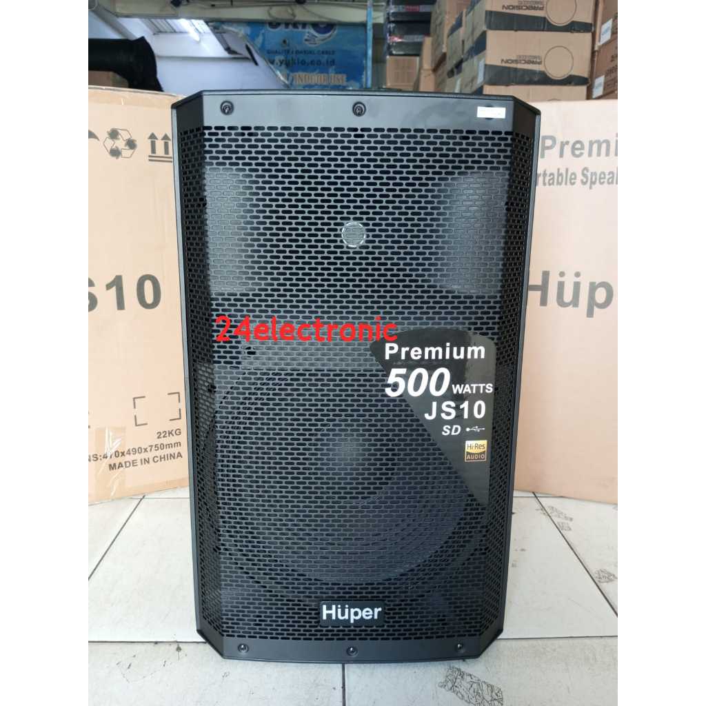 Speaker Aktif 10 Inch HUPER JS9 / JS-9 300 Watt Murni Terbaru