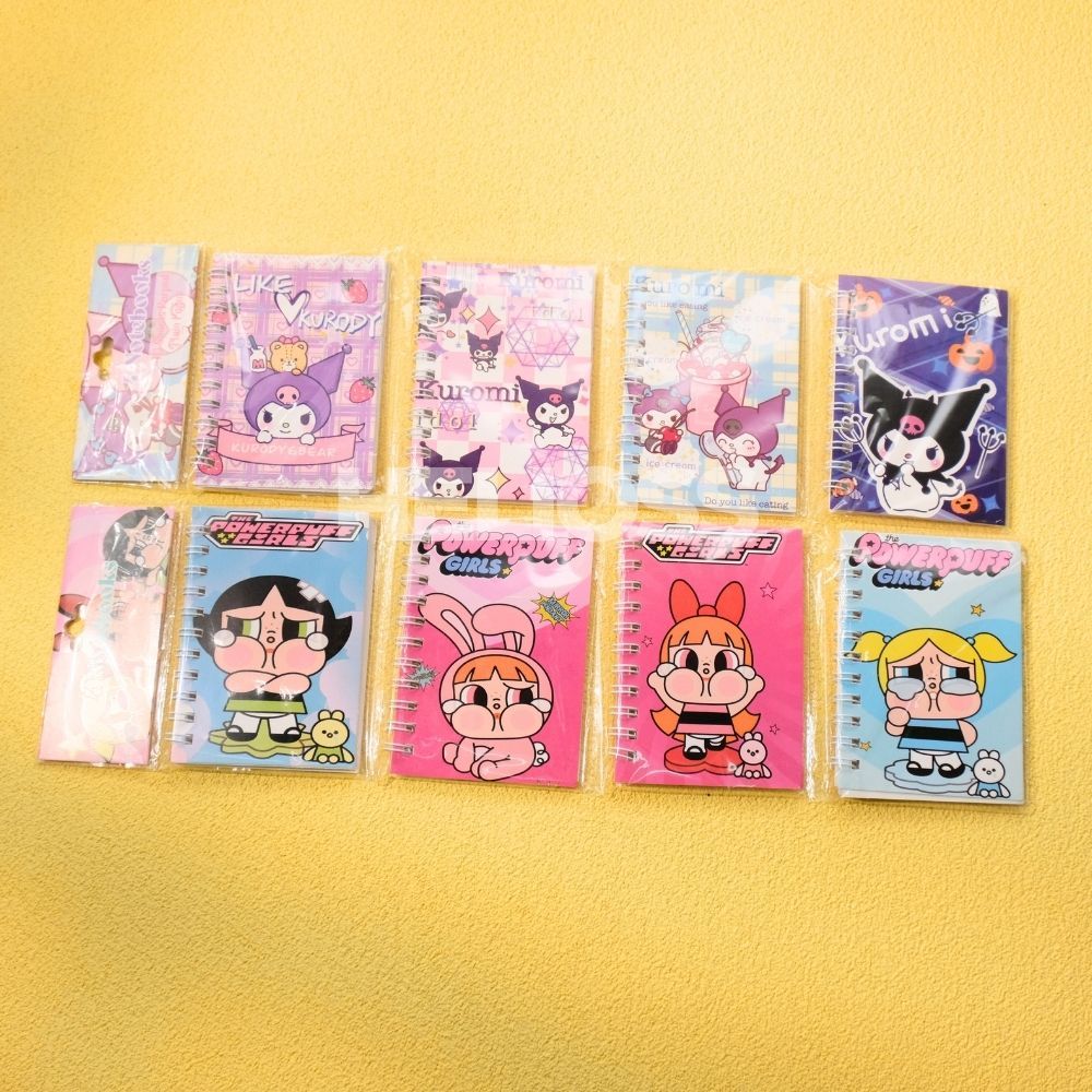 

BUKU TULIS SPIRAL MINI KUROMI POWER PUFF GIRL NOTEBOOK SPIRAL BUKU TULIS A7 KUROMI POWER PUFF NOTEBOOK RING BERGARIS MINI KARAKTER HELIOSS.CO