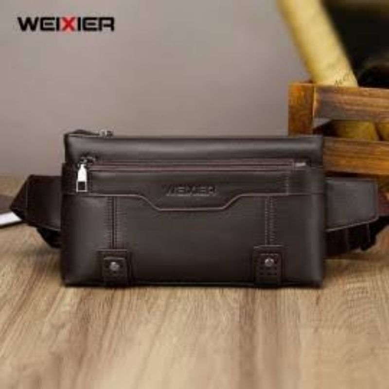 TAS WEIXIER YB9565 ORIGINAL Tas Selempang Pria Kulit PU Leather