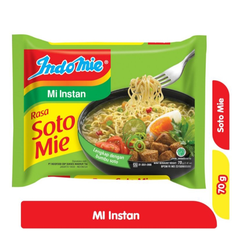 

INDOMIE mie instan soto 70g