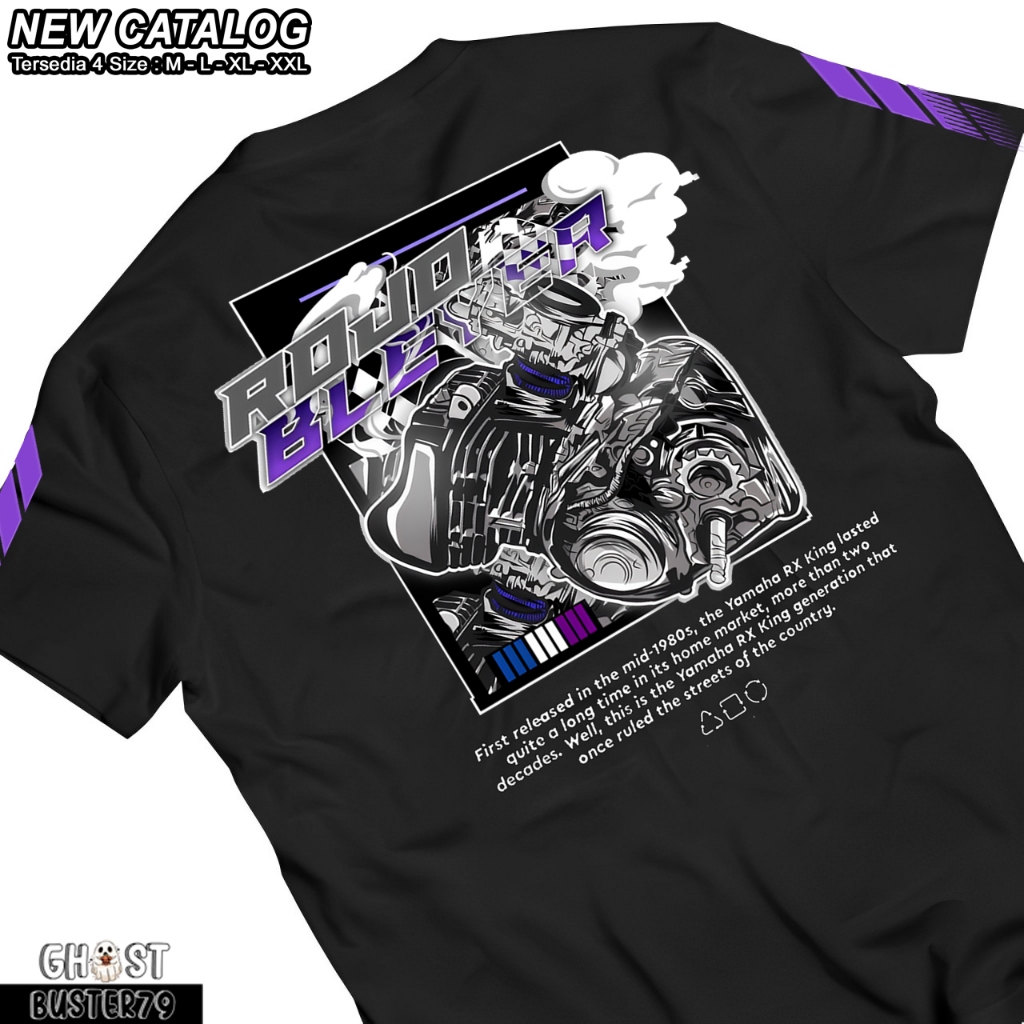 T- Shirt Kaos Distro RX KING ROJO BLEYER Cowok Cewek | (COD) Baju Kaos Distro Pria Wanita Two Stroke