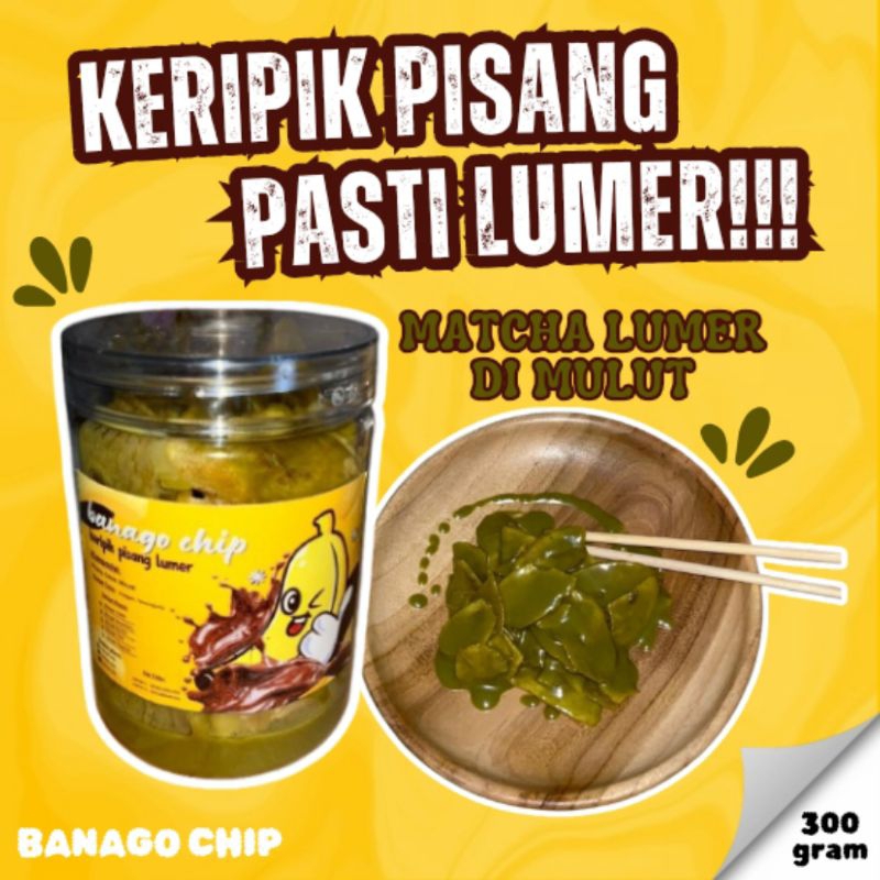 

BANAGO CHIP - Keripik Pisang Matcha Lumer 300gram