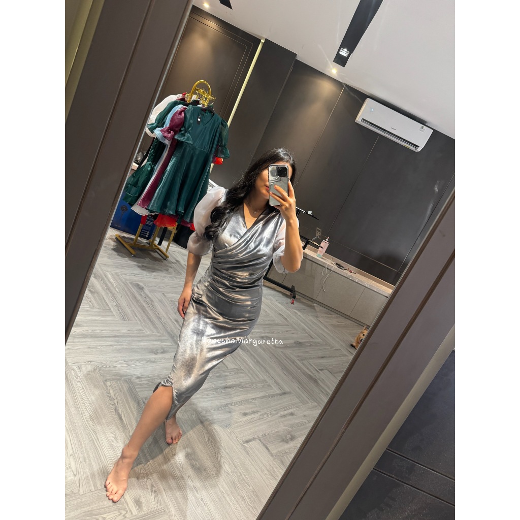 Ruk [VM] - 9021 - Dress Pesta /Dress Bludru murah/Dress pesta Bludru