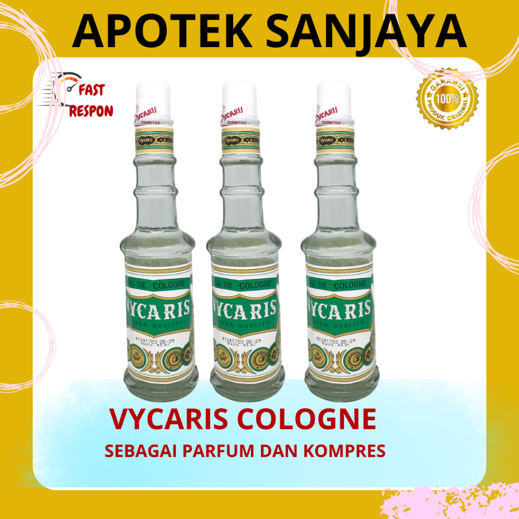 VYCARIS COLOGNE / MINYAK FORA / PARFUM MINYAK KOMPRES 85 ML PER BOTOL