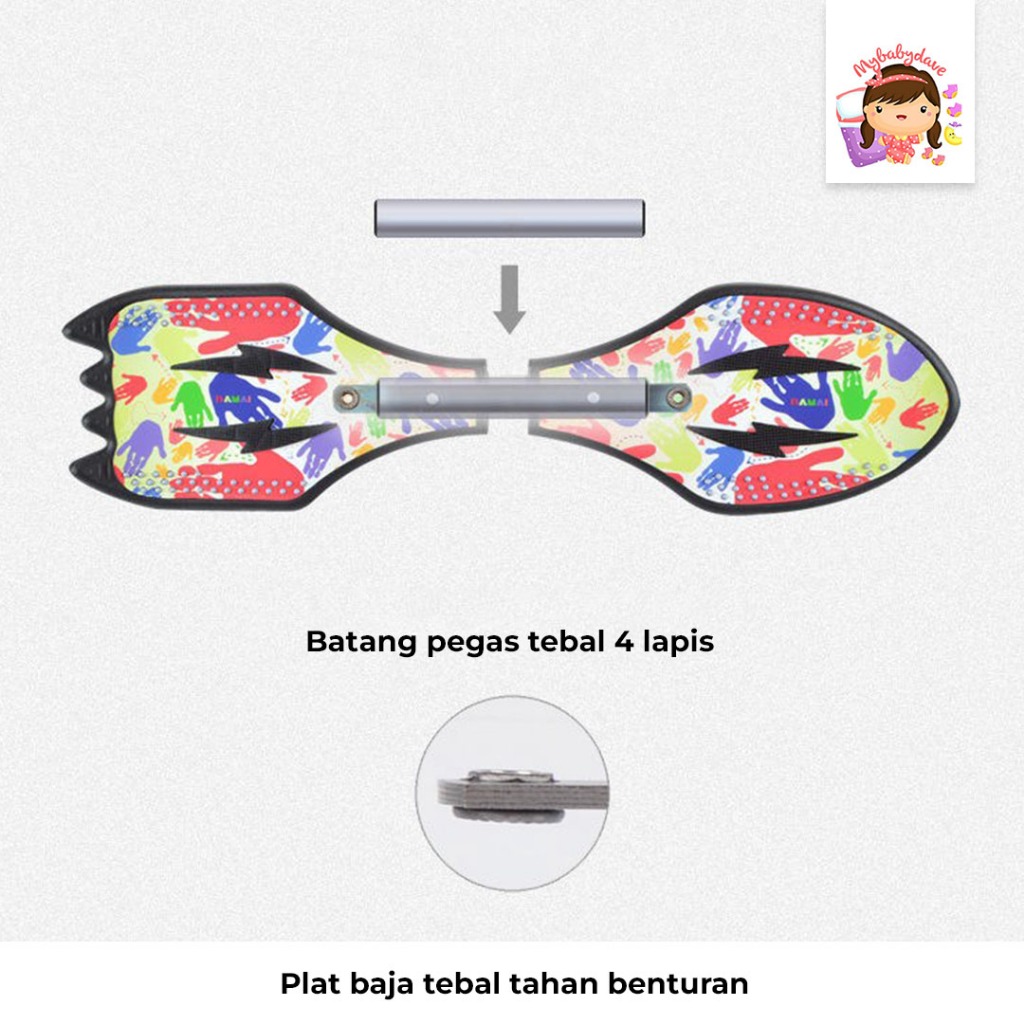 WAVE SKATEBOARD GOYANG SNakeboard