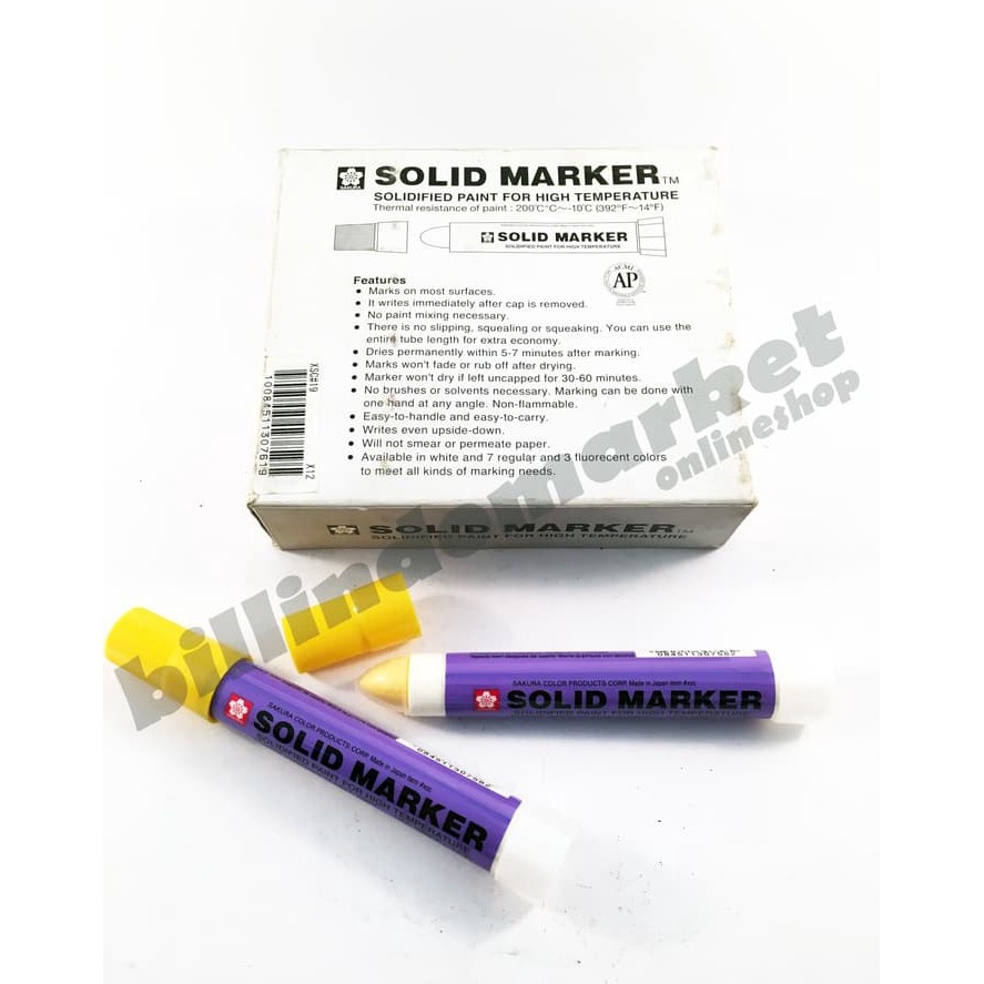 

KODE H66X Spidol Solid Marker SAKURA Yellow Kuning
