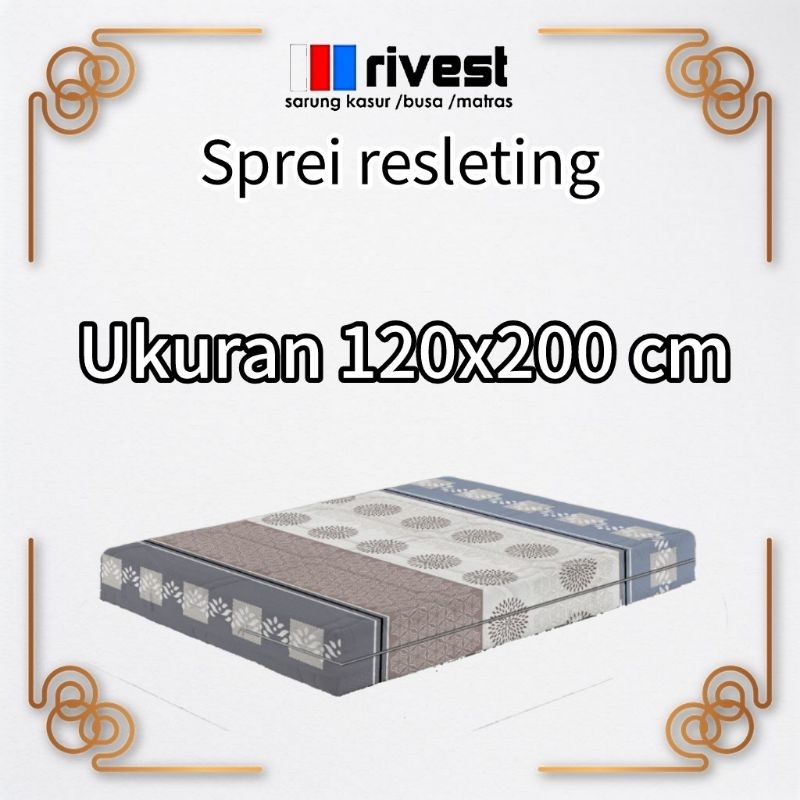 Sarung Kasur / Sprei Resleting Ukuran 120x200 - variasi tinggi dan motif