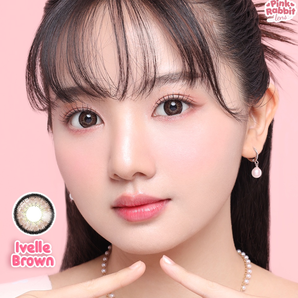 KODE C44P PINKRABBIT SOFTLENS IVELLE BROWN  Normal Minus 5 SD 1 1PCSSebelah